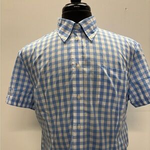 Brutus Trimfit Womens XXL/W Blue White Check Buttondown